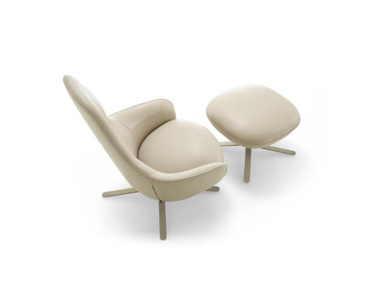 Ligne Roset - Moa Armchair and Footstool 