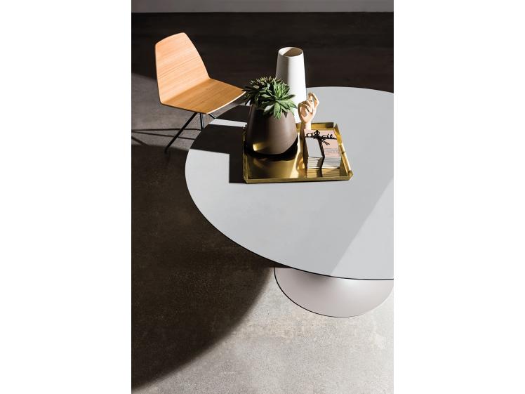 Sovet Italia - Flute 100cm Round Ceramic Dining Table