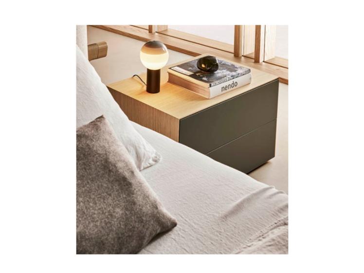 Pianca - Norma 2 Drawer Bedside Table 