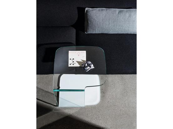 Sovet - Shell Extralight Glass Top Side Table
