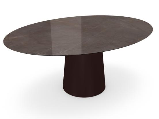 Sovet Italia - Totem 180cm Elliptical Ceramic Dining Table