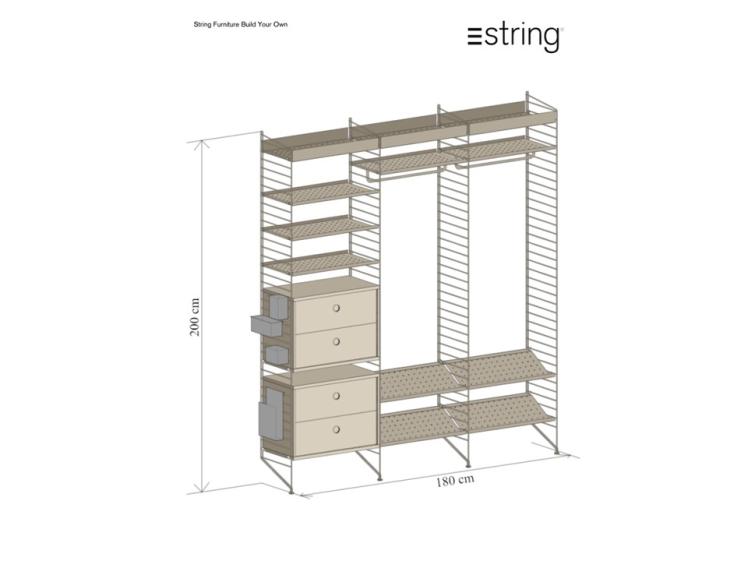 String – Wardrobe Shelving System 1